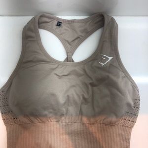 Taupe Gymshark bra top. Size s